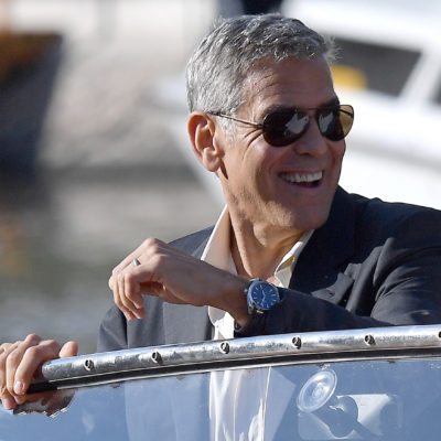 George Clooney a Venezia con il nuovo OMEGA Seamaster Aqua Terra
