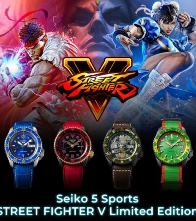 Un minisito dedicato al lancio della collezione Seiko 5 Sports, Street Fighter V Limited Edition