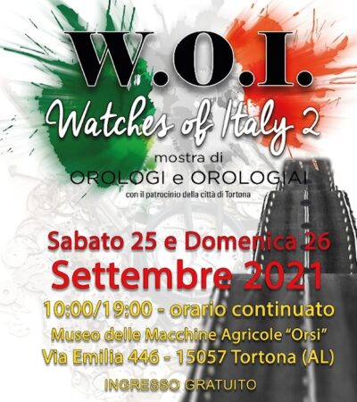 Seconda edizione di W.O.I. – Watches Of Italy
