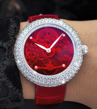 Rihanna stunning at the Superbowl with the Jacob & Co timepiece!