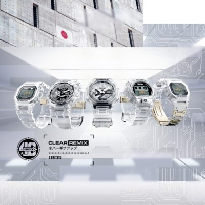 G-SHOCK presenta una nuova collezione di orologi realizzati con materiale che mostra i componenti interni
