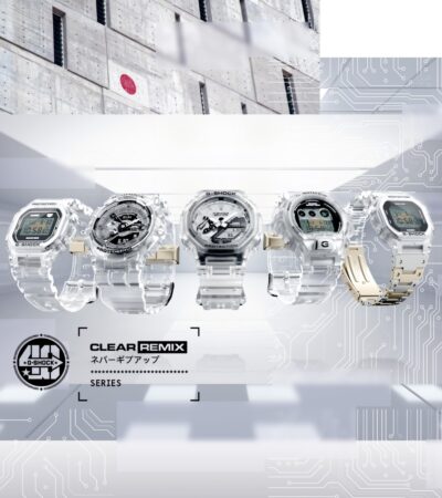 G-SHOCK presenta una nuova collezione di orologi realizzati con materiale che mostra i componenti interni
