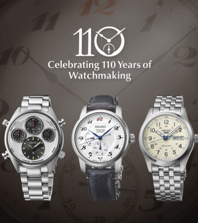 Presage, Prospex e 5 Sports celebrano il 110° anniversario del primo orologio da polso di Seiko