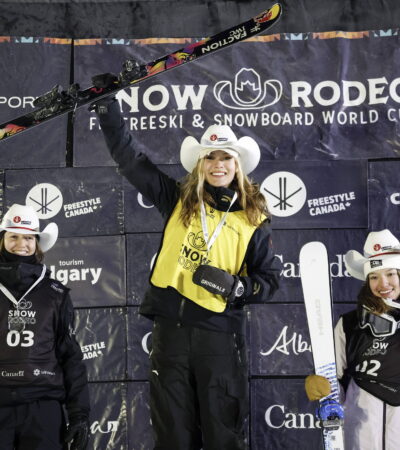 EILEEN GU WEARS IWC  AT THE FIS FREESTYLE SKIING WORLD CUP  IN CALGARY
