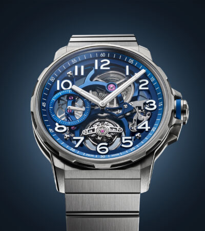 Flying Tourbillon Titanium, Blue Edition,Dynamic suspension