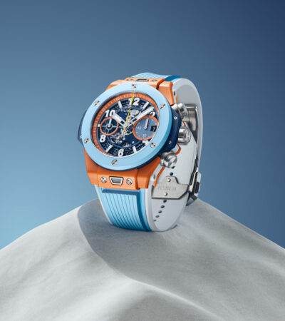 HUBLOT – MODALITÀ ESTATE IN ONE CLICK – AL VIA A MYKONOS LE CELEBRAZIONI ESTIVE CON IL NUOVO BIG BANG UNICO SUMMER 2025